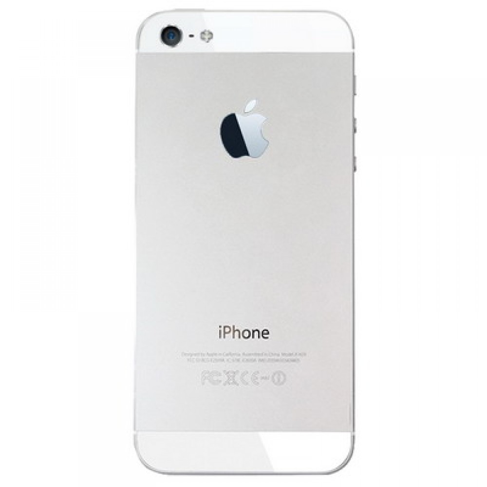 Original Back Cover Top & Bottom Glass Lens for iPhone 5(White) iPhone Replacement Parts Apple iPhone 5